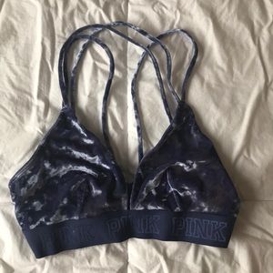 PINK  velvet bralette
